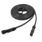 Schockemöhle Double Bridle Rolled Reins - Black | Tack Shop | Malvern Saddlery