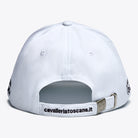 Cavalleria Toscana logo baseball cap, white back view | Rider Accessories | Malvern Saddlery