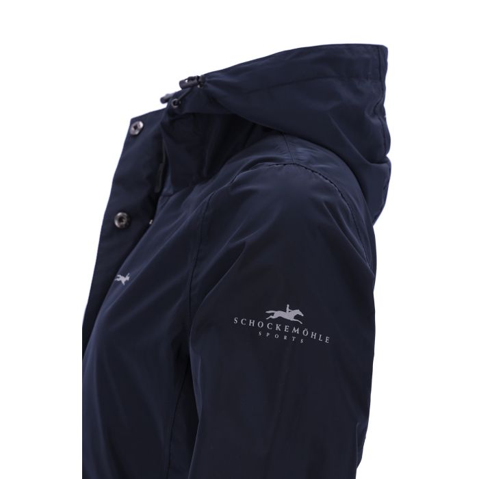 Schockemöhle Sports Karla Long Rain Coat - Navy | Malvern Saddlery