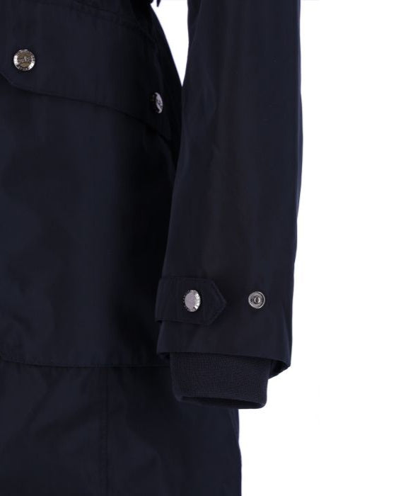 Schockemöhle Sports Karla Long Rain Coat - Navy | Malvern Saddlery