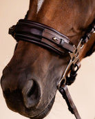 ADT Hackamore Bridle - Brown, noseband detail| Malvern Saddlery