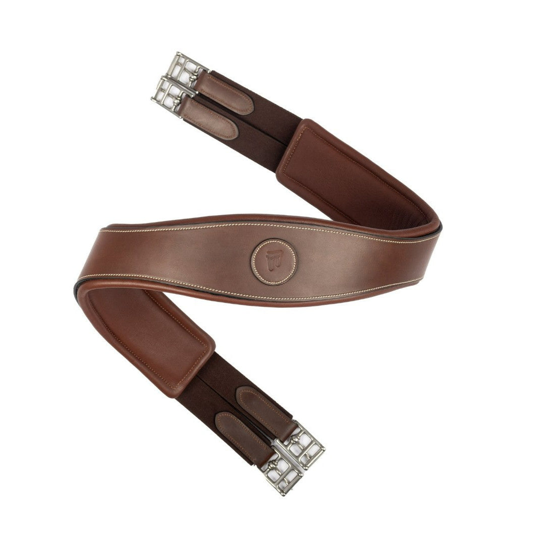 ADT (Arc de Triomphe) Double End Elastic Contour Girth - Brown | Tack Shop | Malvern Saddlery