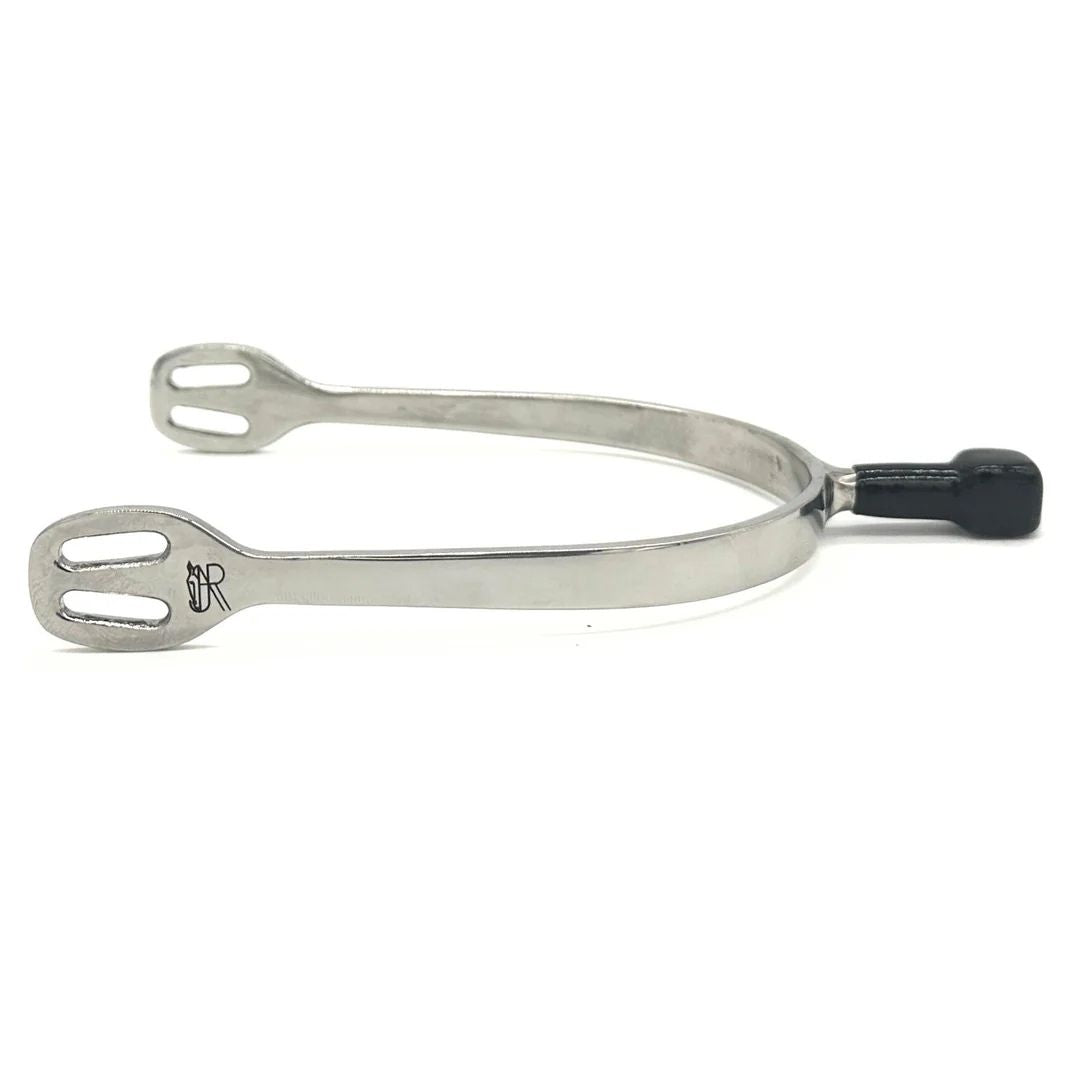 AJR Sport Rubber Cover Block Spurs - Long Shank - on white background | Rider Accessories | Malvern Saddlery