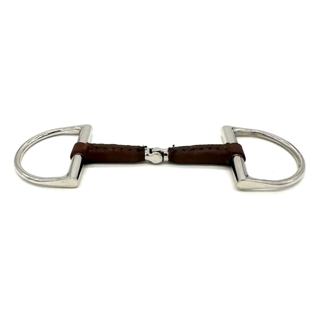 AJR Sport Pony Leather D Hinge Bit | Snaffle Bits | Malvern Saddlery