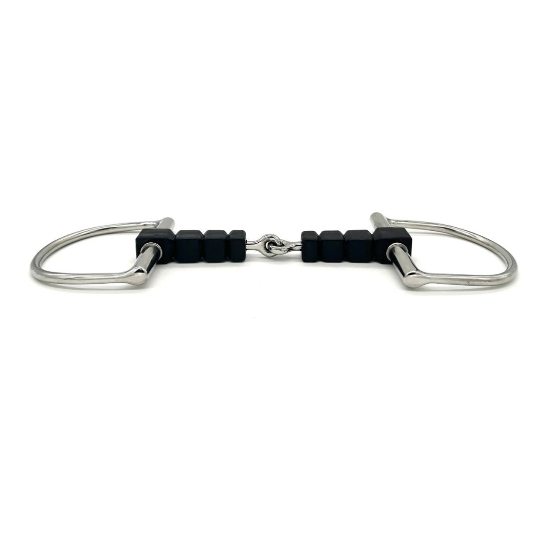 AJR Sport Rubber Block D Horse Bit on a white background | Malvern Saddlery