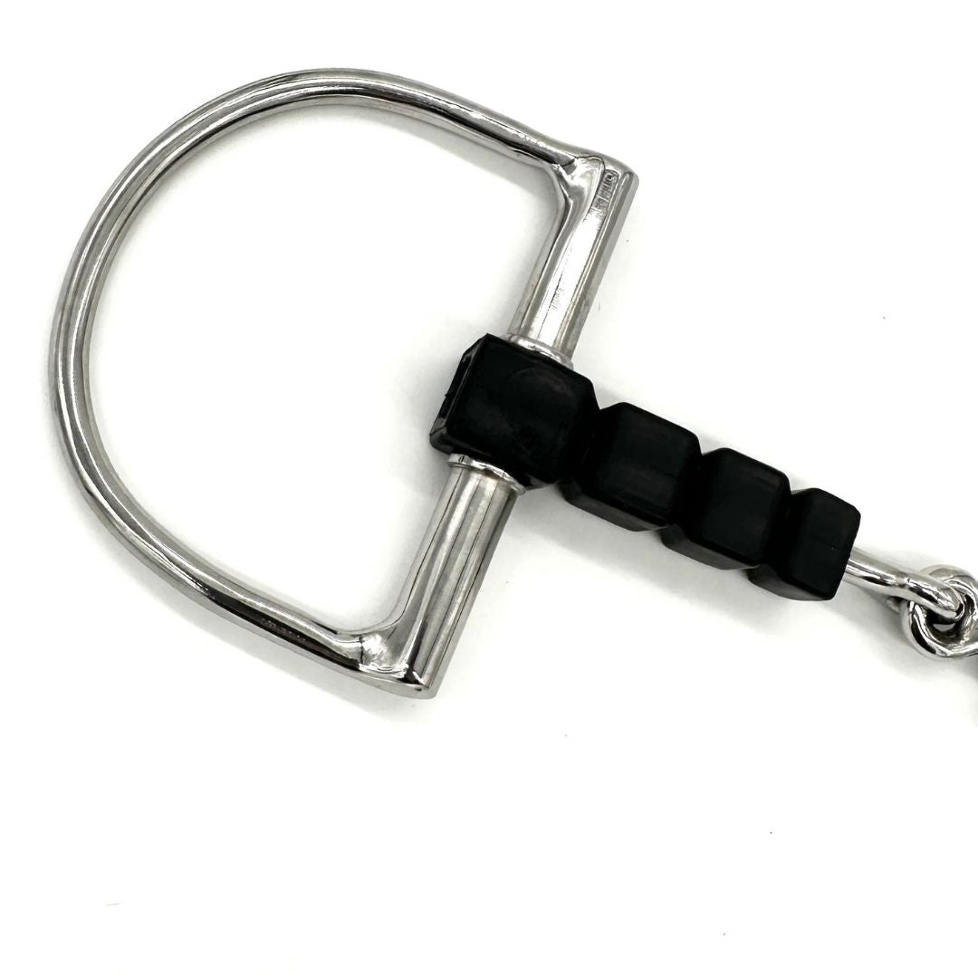AJR Sport Rubber Block D Horse Bit on a white background | Malvern Saddlery