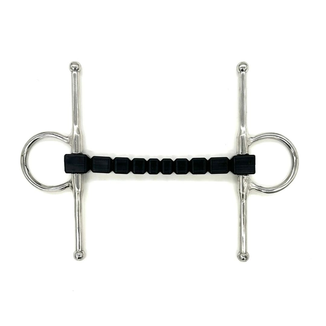 AJR Sport Rubber Block Morph Full Cheek Horse Bit on white background | Malvern Saddlery