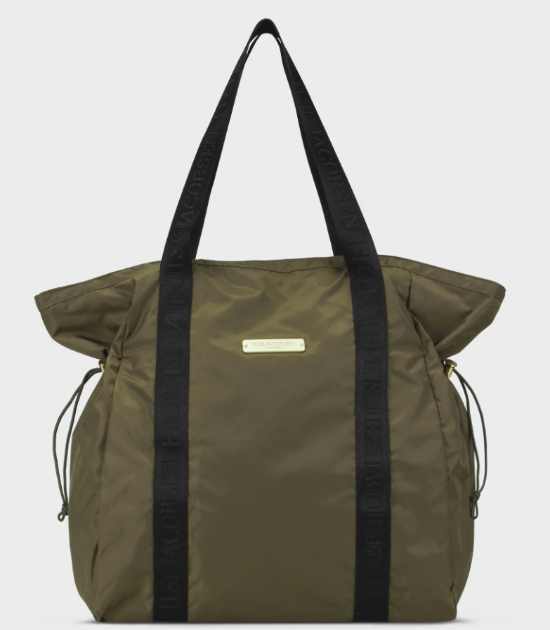 Ilse Jacobsen All Weather Shopper Tote Bag - Army | Malvern Saddlery