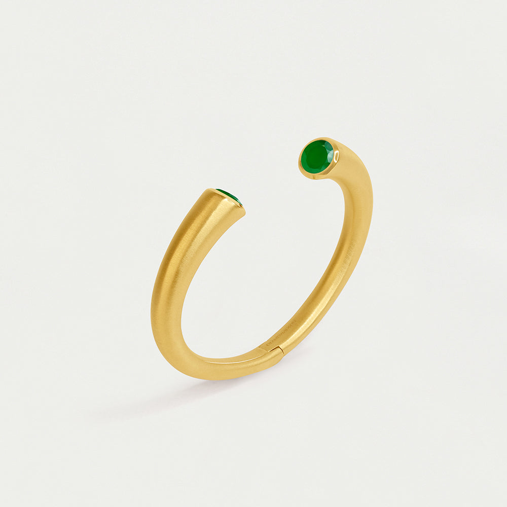 Dean Davidson Knockout Cuff - Green Onyx & Gold | Malvern Saddlery