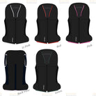 Safefit Airbag Vest Custom designs - generated - black with 5 color options | Malvern Saddlery