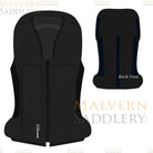 Safefit Airbag Vest Custom designs - generated - black  | Malvern Saddlery