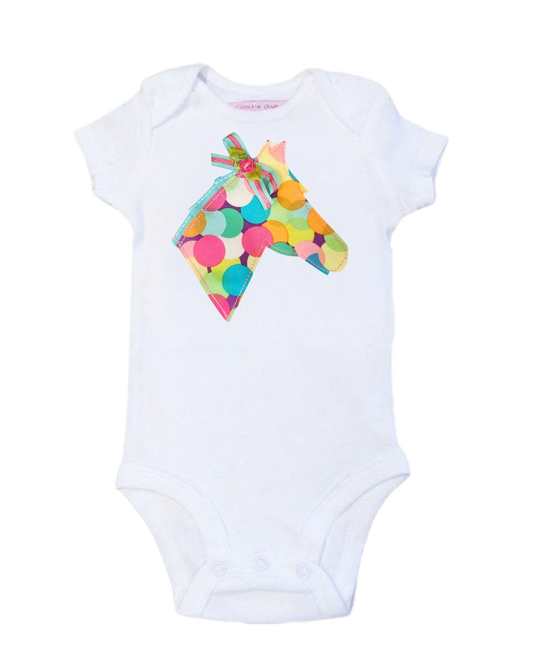 Baby Equestrian Onesie Bodysuit - bubble applique | Malvern Saddlery