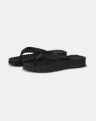 Ilse Jacobsen Cheerful Platform Glitter Flip Flops - Black | Malvern Saddlery