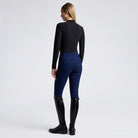 Cavalleria Toscana Women's Technical Jersey T-Shirt - Black, back view on model | Malvern Saddlery