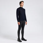 Cavalleria Toscana Men's Wool Half Zip Sweater | Navy | Equestrian Apparel | Malvern Saddlery