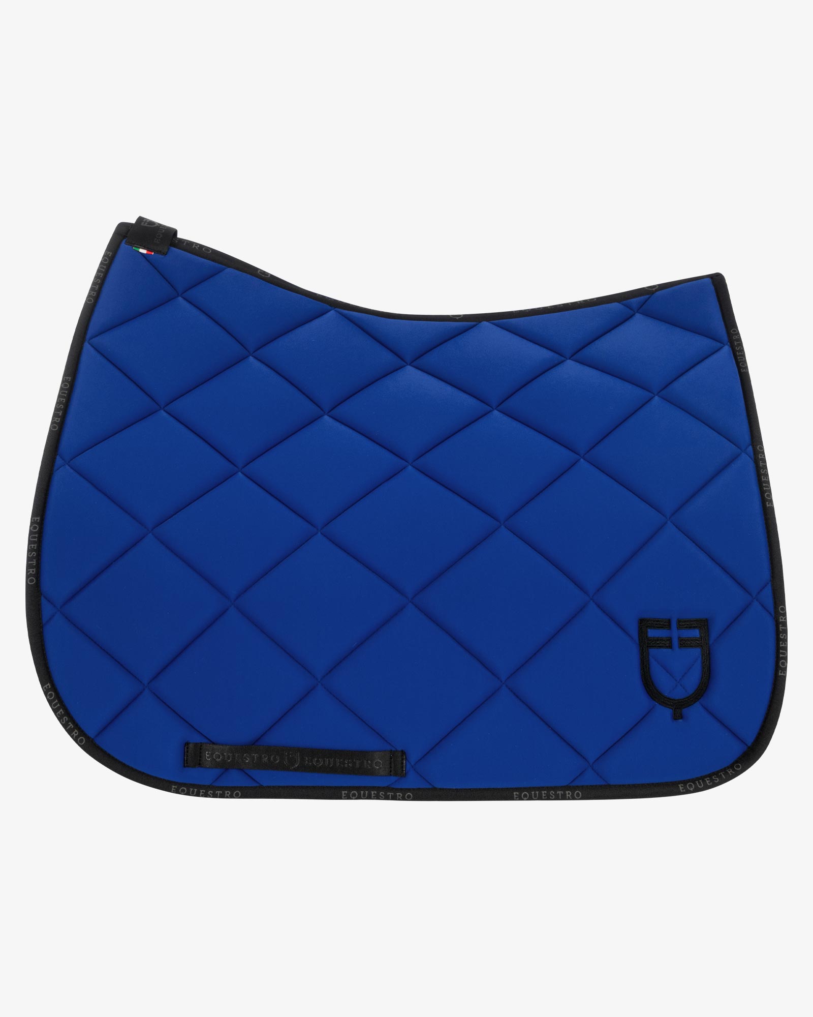 Equestro Dressage GP Technical Fabric Saddle Pad - Cobalt Blue with
Black piping | Malvern Saddlery