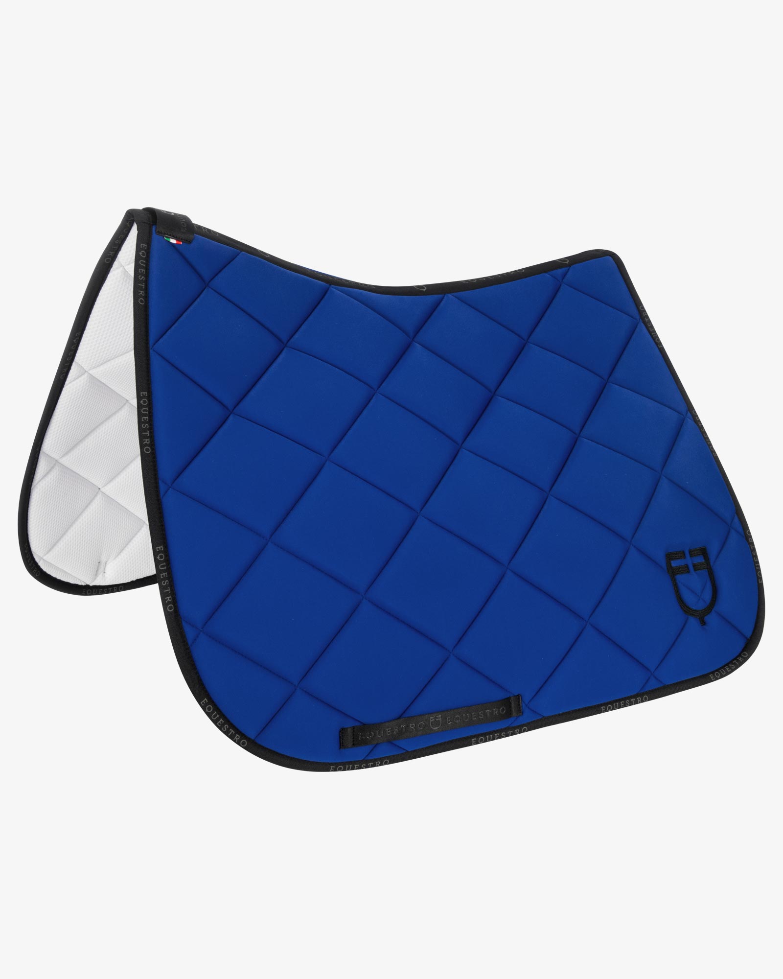 Equestro Dressage GP Technical Fabric Saddle Pad - Cobalt Blue with 
Black piping | Malvern Saddlery