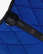 Equestro Dressage GP Technical Fabric Saddle Pad - Cobalt Blue with 
Black piping; topline detail | Malvern Saddlery