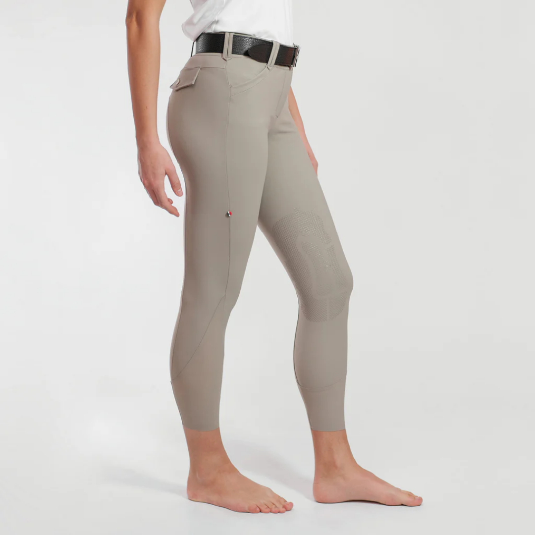 For Horses ENNIE Ultra Move Knee Grip Breeches - Beige | Womens' Riding Pants | Malvern Saddlery