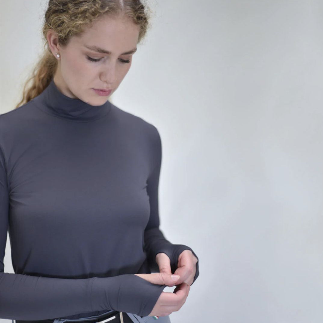 For Horses ISA Schooling Shirt - Charcoal | Equestrian Training Shirts | Malvern Saddlery