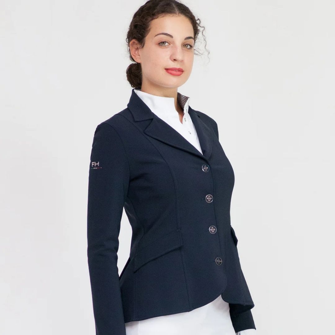 For Horses YAKIE Show Jacket - Navy | Competition Riding Apparel | Malvern Saddlery