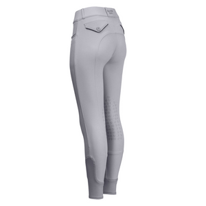 Halter Ego Evolution Knee Grip Breeches - Gray, back view | Malvern Saddlery