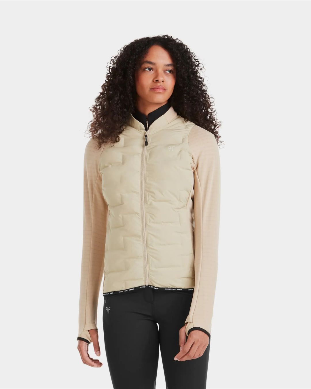 Horse Pilot Women's Storm Jacket - Latte | Equestrian Outerwear | Malvern Saddlery