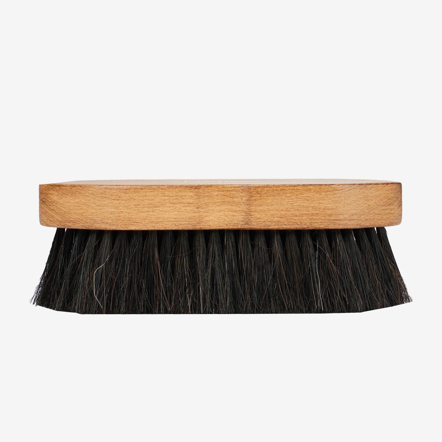 LeMieux Artisan Combi Body Brush - Brown - side view on white background | Horse Grooming | Malvern Saddlery