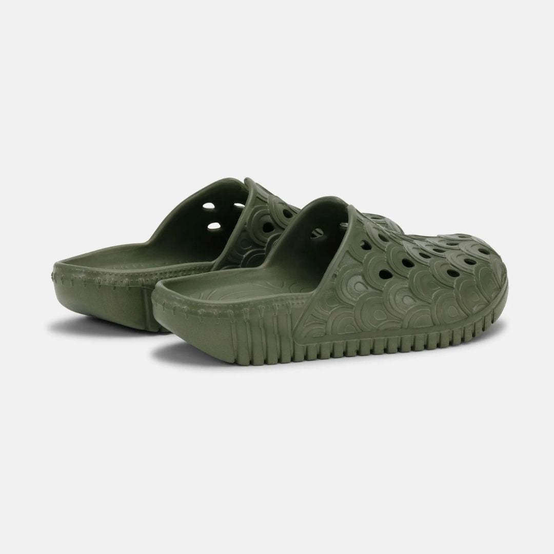 Ilse Jacobsen Slip-In Clogs - Army Green | Womens Lifestyle Footwear | Malvern Saddlery
