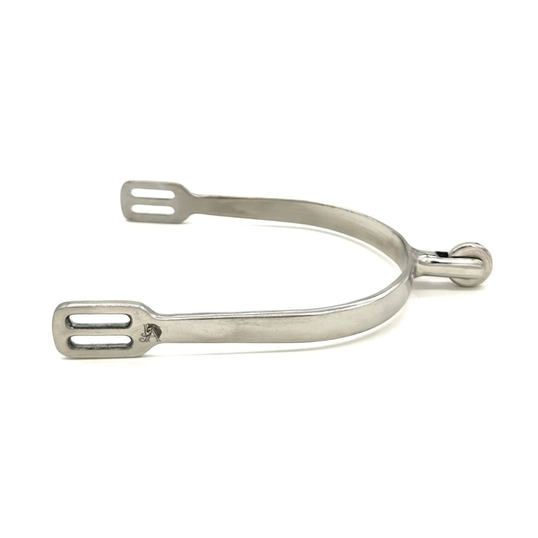 Jake Adams Vertical Smooth Rowel Spurs - Medium | Malvern Saddlery