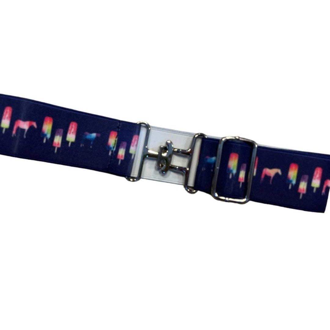 Fun Adjustable Elastic Belt for Young Riders - Ponies & Popsicles | Malvern Saddlery