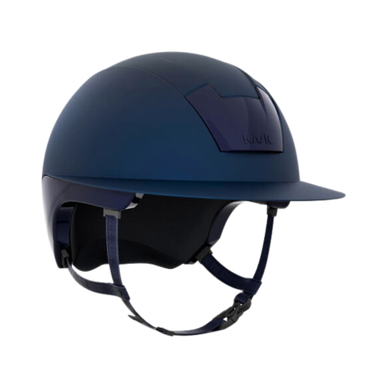 KASK Kooki Lady Equestrian Helmet - Navy Matte; on white background | Wide Brim Helmets | Malvern Saddlery
