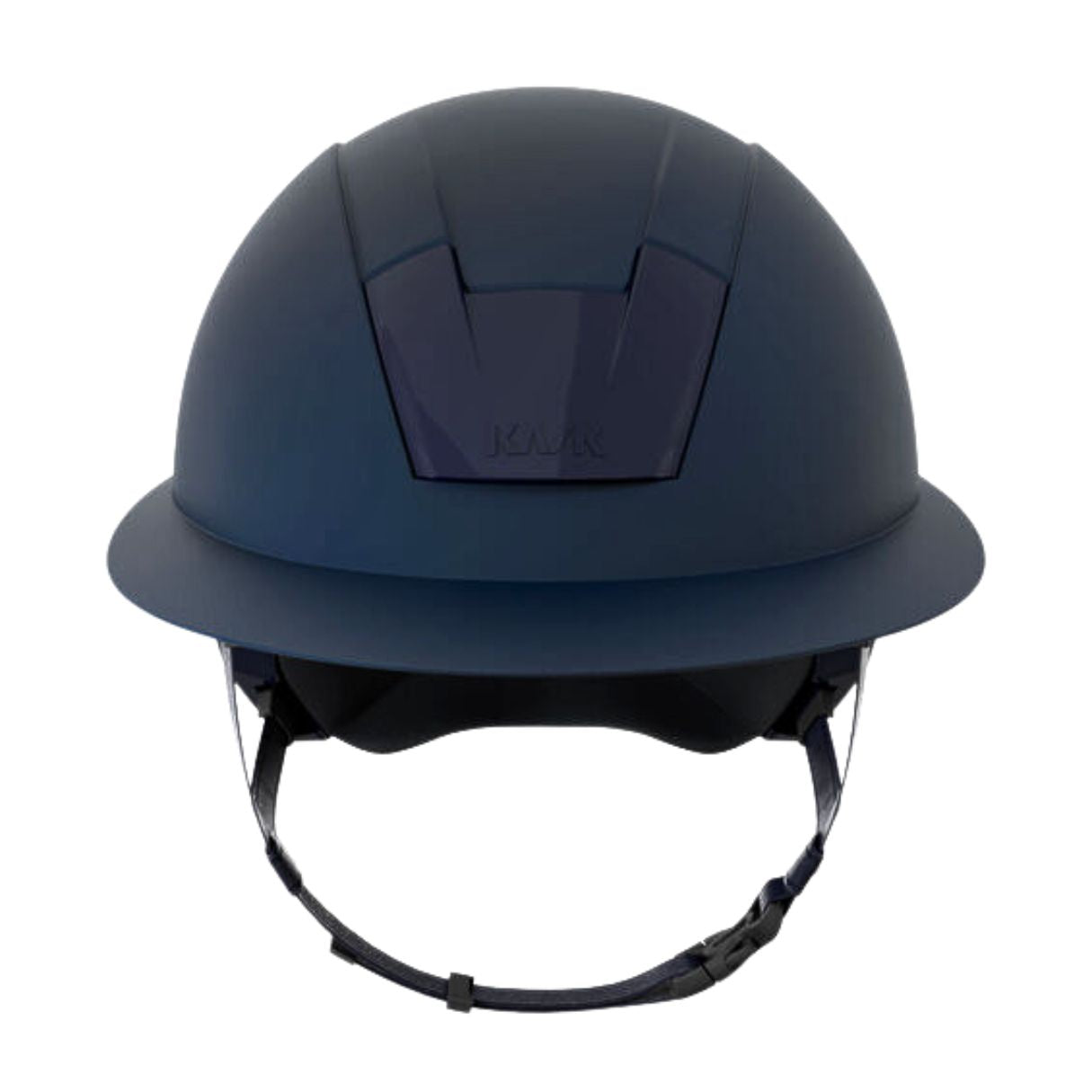 KASK Kooki Lady Equestrian Helmet - Navy Matte; front view on white background | Wide Brim Helmets | Malvern Saddlery