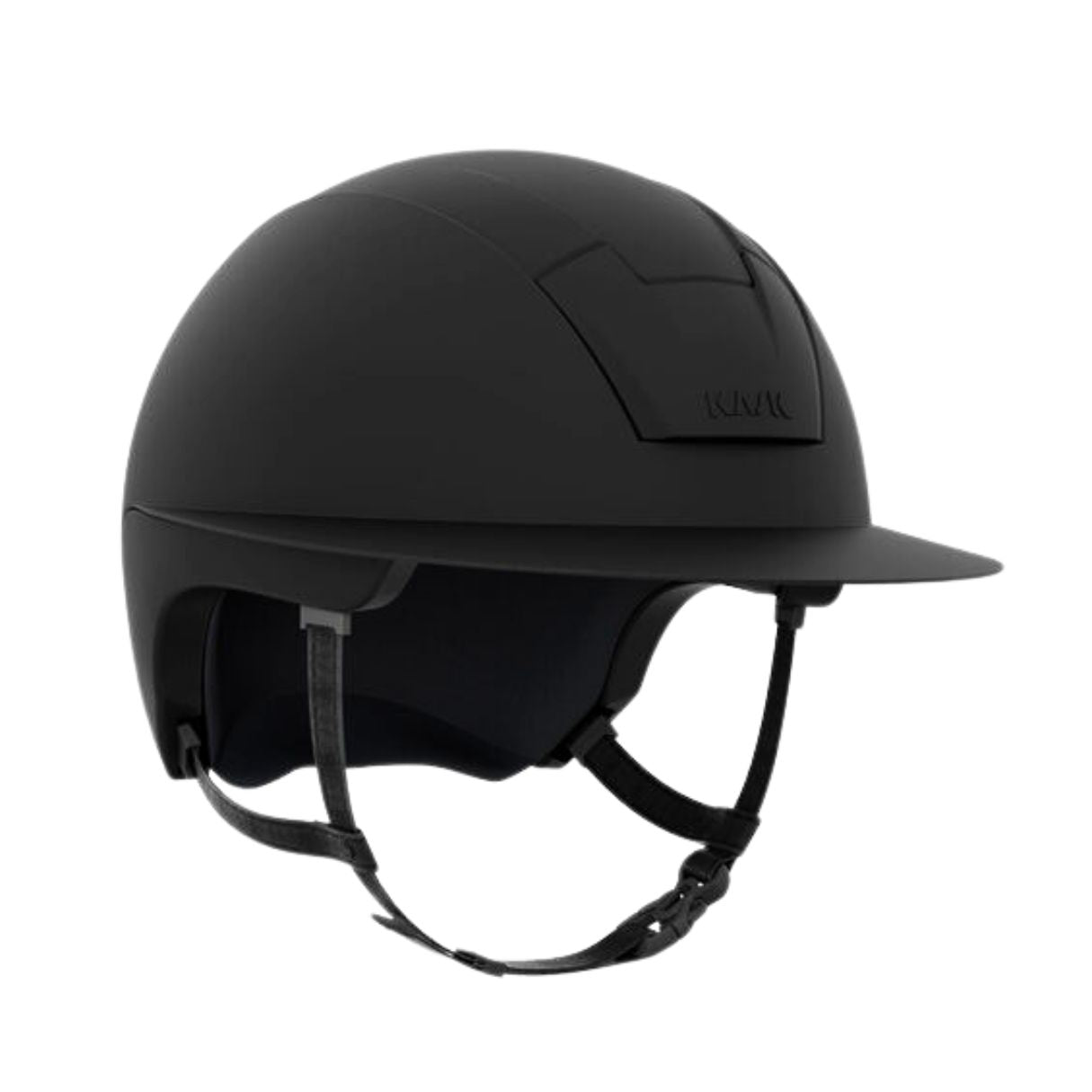 KASK Kooki Lady Equestrian Helmet - Black Shadow - Hunter style; on white background | Wide Brim Helmets | Malvern Saddlery