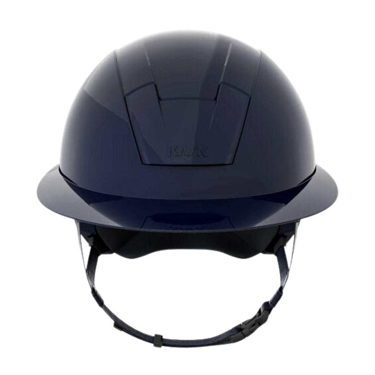 KASK Kooki Lady Equestrian Helmet - Navy shine; front view on white background | Wide Brim Helmets | Malvern Saddlery