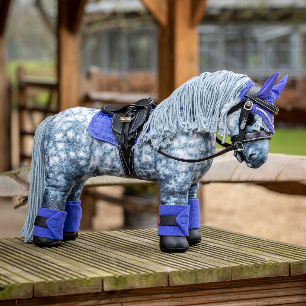 LeMieux Toy Pony Sam - Bluebell, Black accessories | Malvern Saddlery