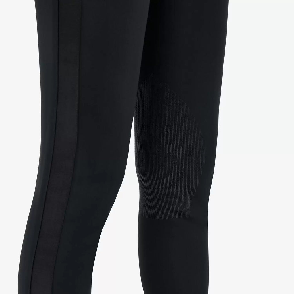 Cavalleria Toscana Ladies Tuxedo Knee Grip Breech - Black, grip detail | Malvern Saddlery