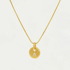 Dean Davidson Pavé Initial Charm on necklace - A | Malvern Saddlery