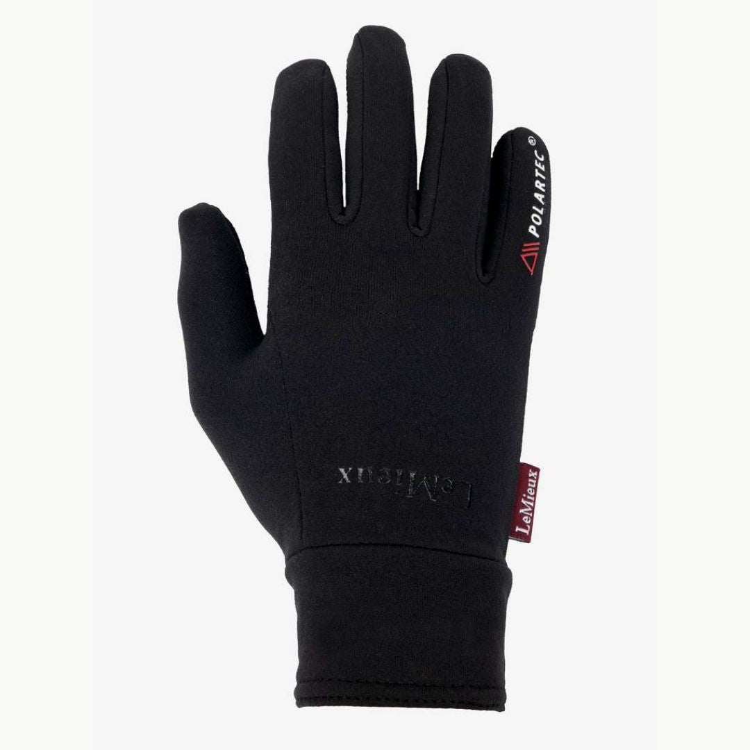 LeMieux Polartec Gloves - Black | Malvern Saddlery