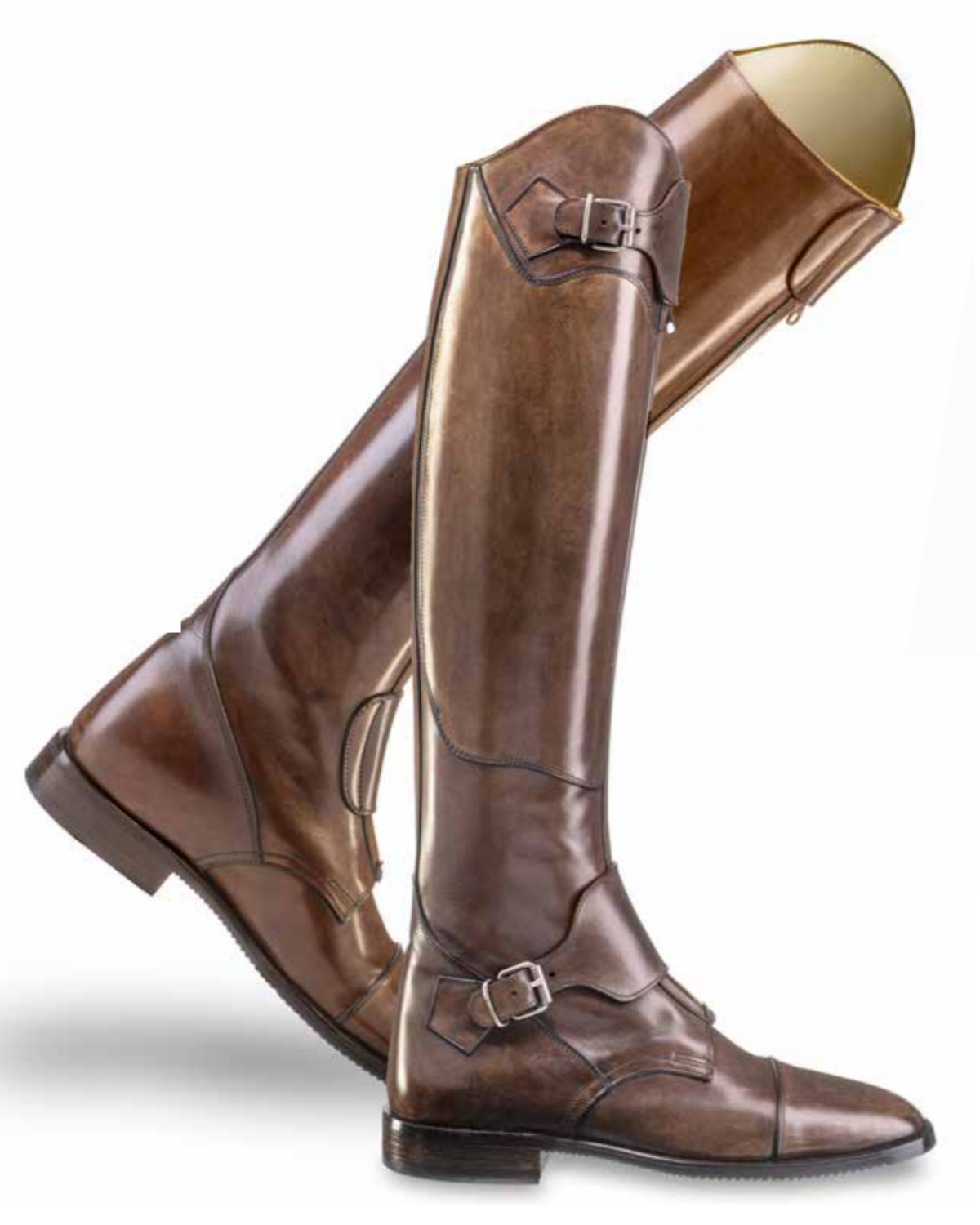 Franco Tucci Polo Riding Boots - antiqued brown leather - custom order | Malvern Saddlery