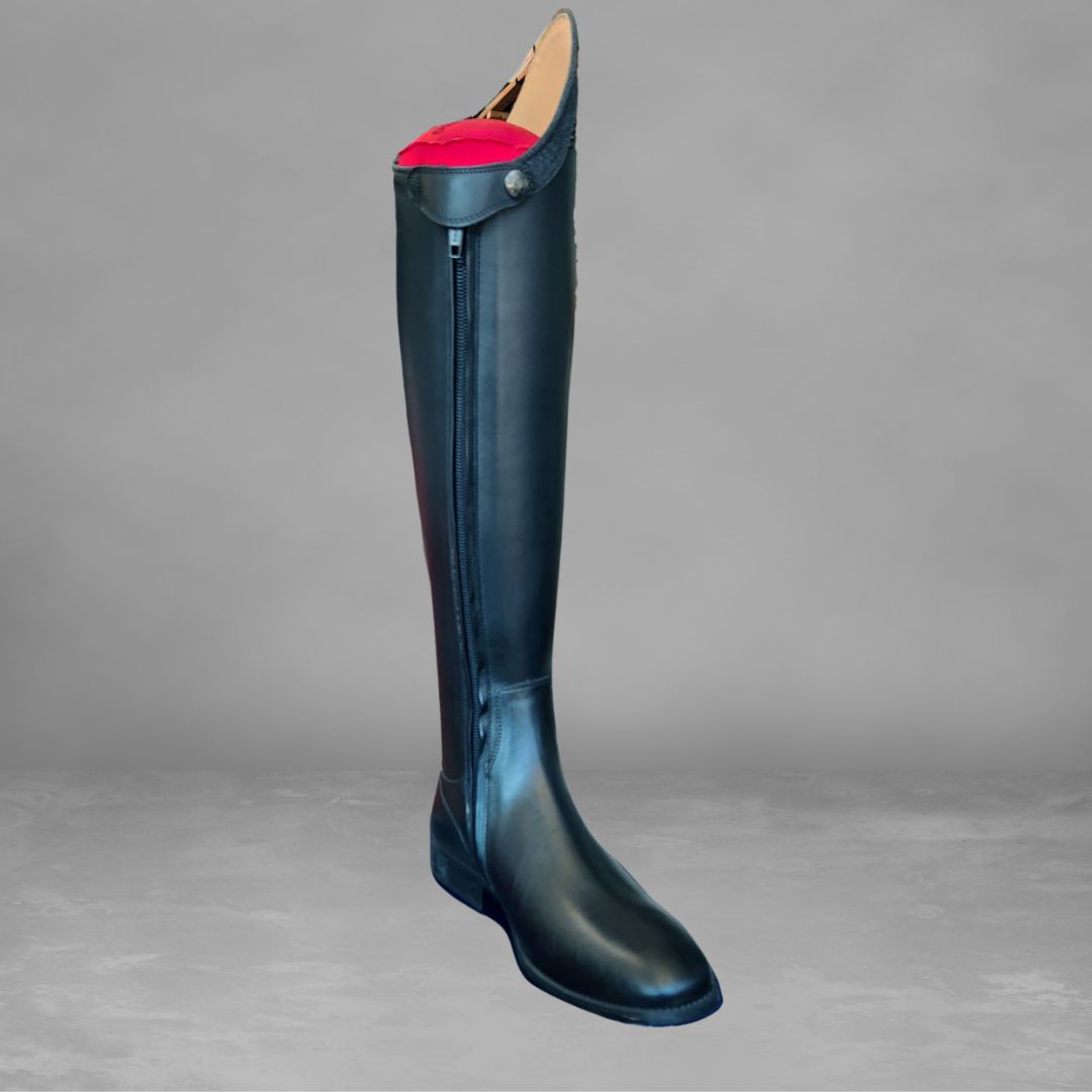 Sergio Grasso Colosseum Dressage Boot - Black Sparkle - Malvern Saddlery