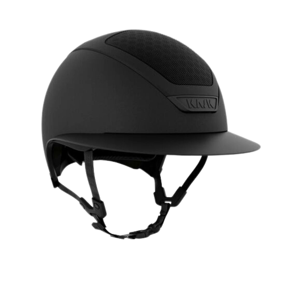 KASK Star Lady Hunter Equestrian Helmet - Black; on white background | Wide Brim Helmets | Malvern Saddlery