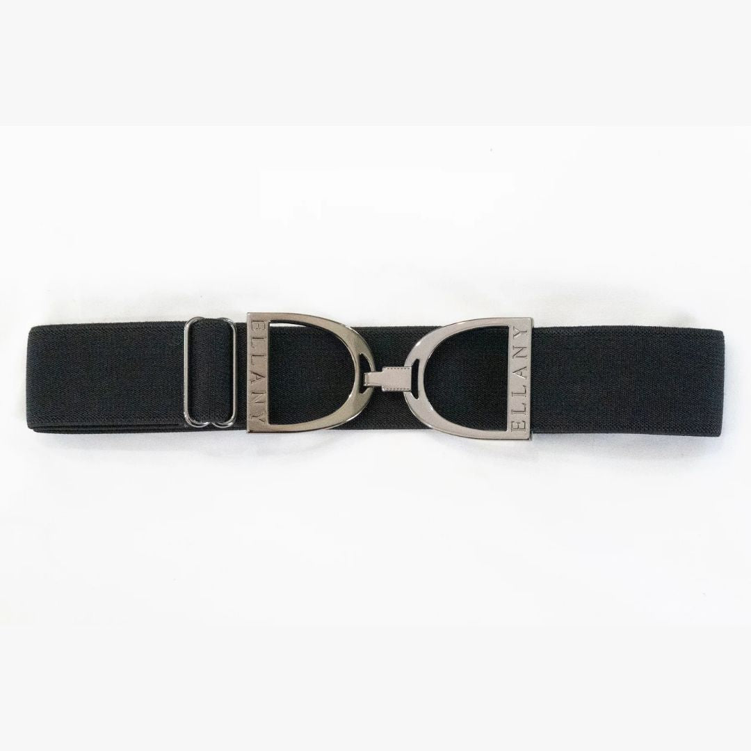 Ellany Stirrup Belt - 1.5" - Black with Gunmetal buckle | Malvern Saddlery