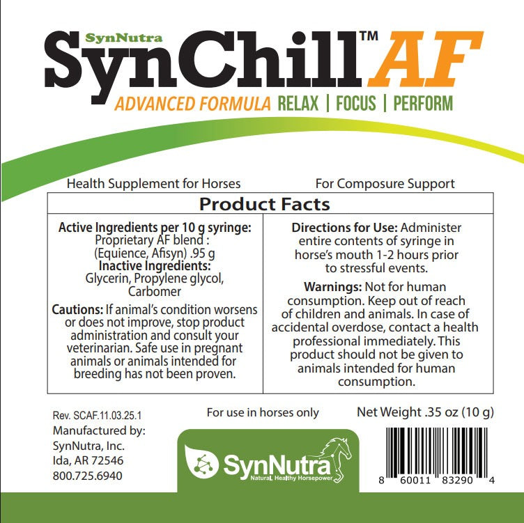 SynChill AF Advanced Formula - Malvern Saddlery