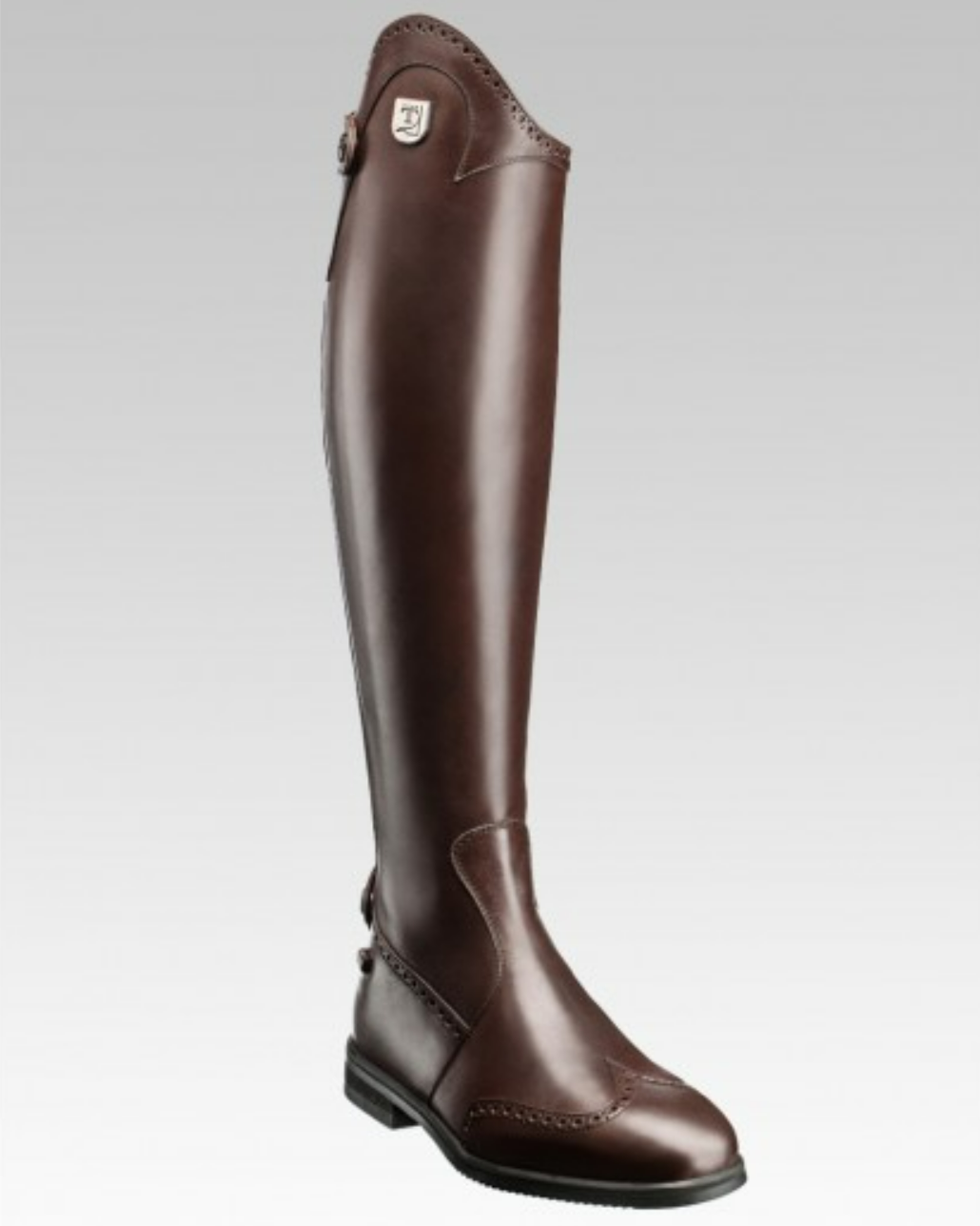 Tucci Time Marilyn Dress Boot with Punched details- Brown | Malvern Saddlery