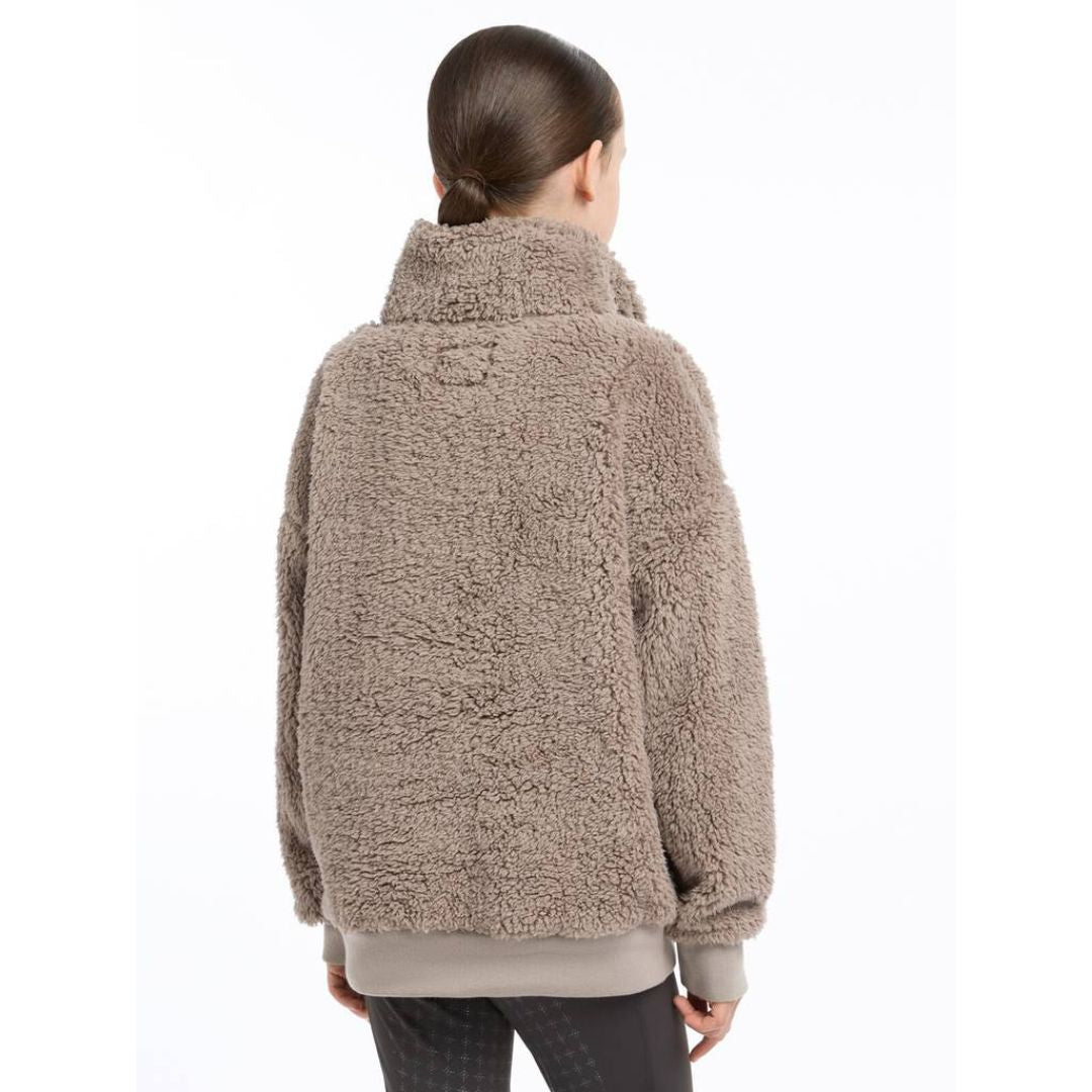 LeMieux Young Rider Tia Teddy Fleece - Ash, back view | Malvern Saddlery
