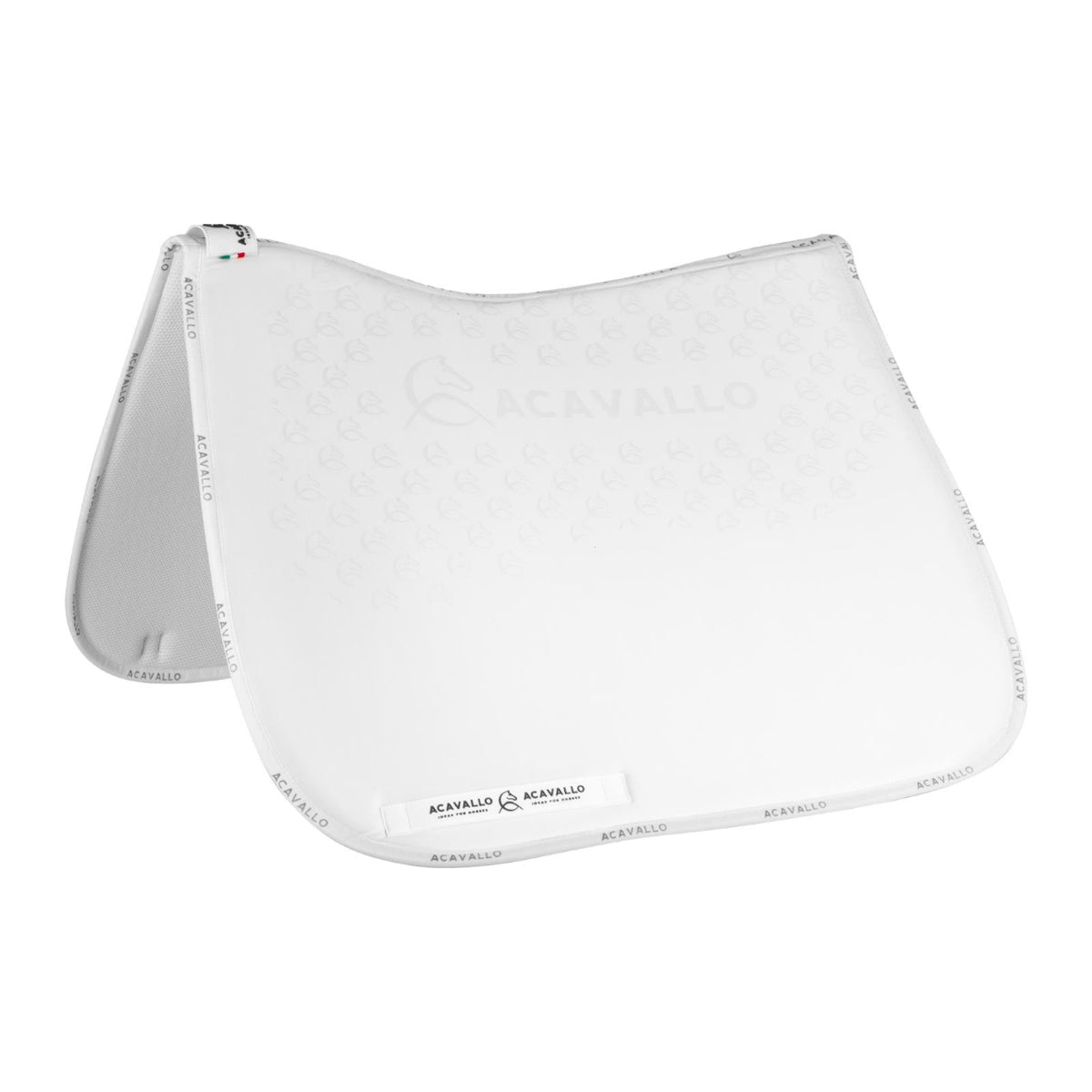 Acavallo Bamboo Dressage Saddle Pad AC874 - White | Malvern Saddlery