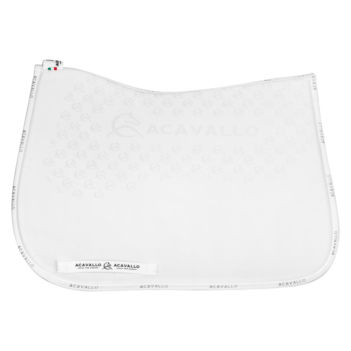 Acavallo Bamboo Dressage Saddle Pad AC874 - White | Malvern Saddlery