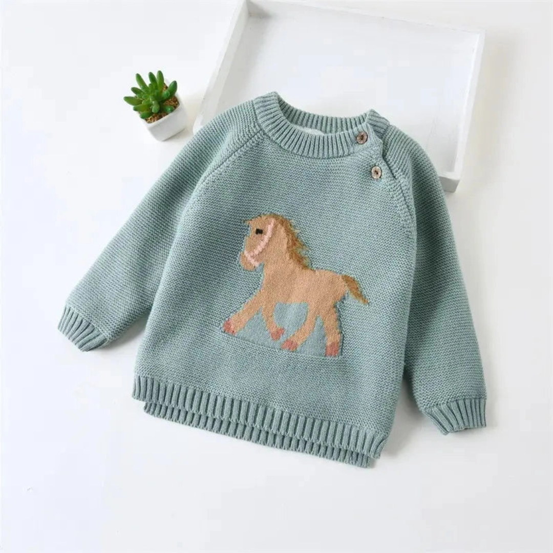 Baby Toddler Gwenny Horse Sweater | Equestrian Gifts | Malvern Saddlery