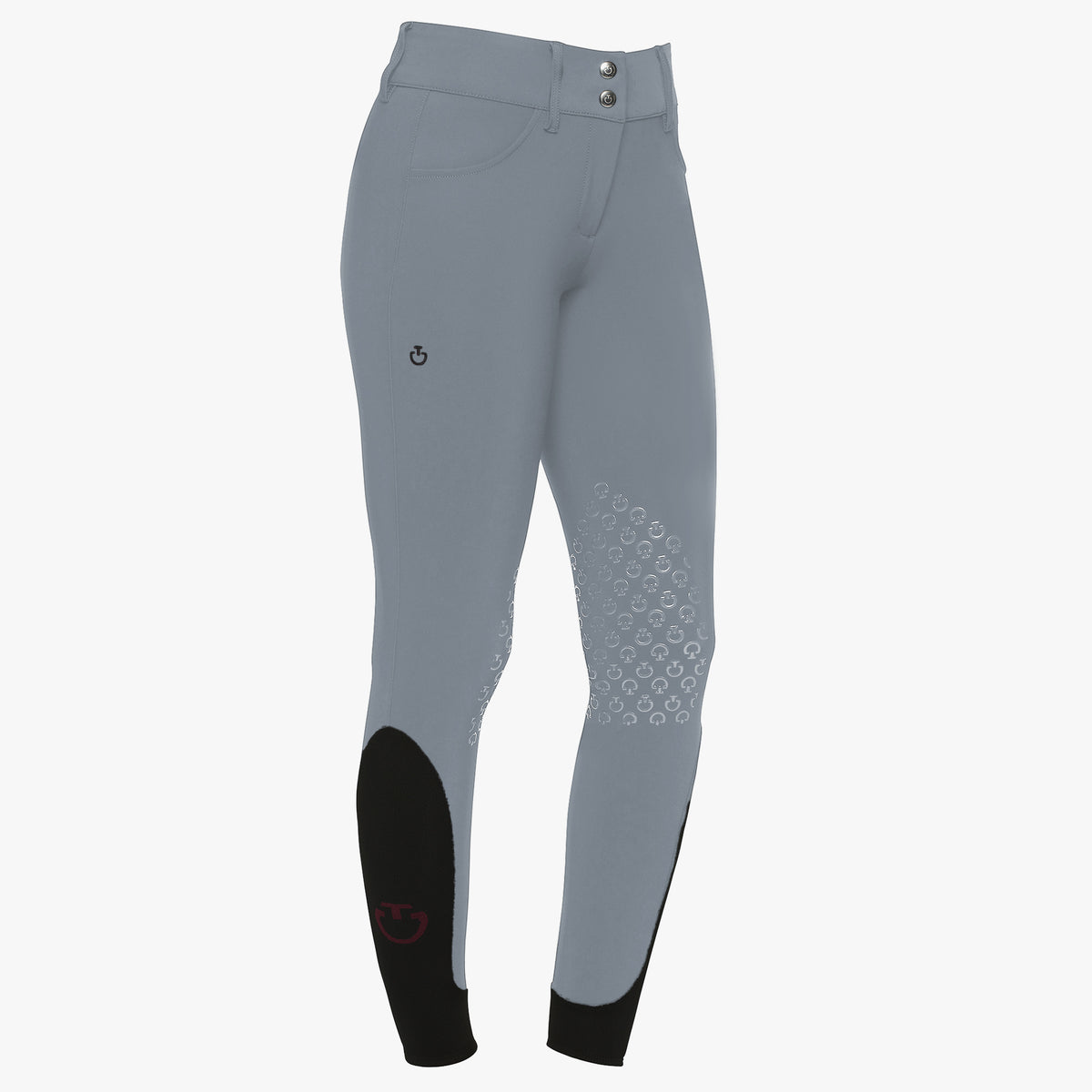 Cavalleria Toscana Women's American Knee Grip Breeches - Windward Blue, front view | Malvern Saddlery